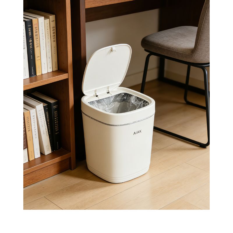 Square Press Top Sanitary Bin / Square Pop-Up Lid Waste Bin